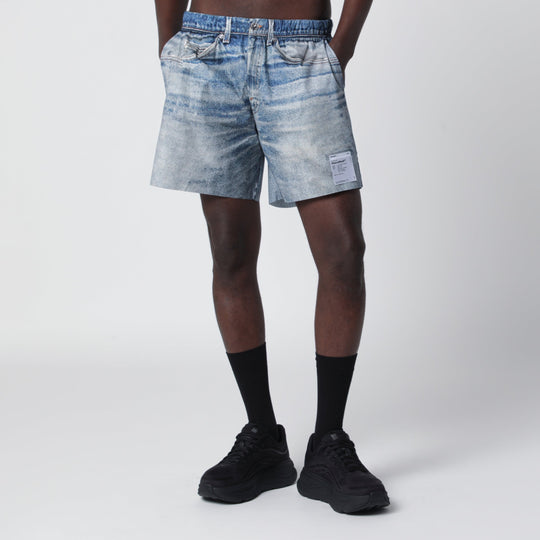 Peace Shell 5" Shorts In Digital Denim