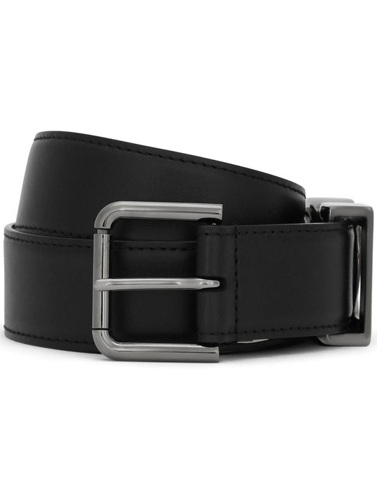 Calfskin Belt With Dg Logo