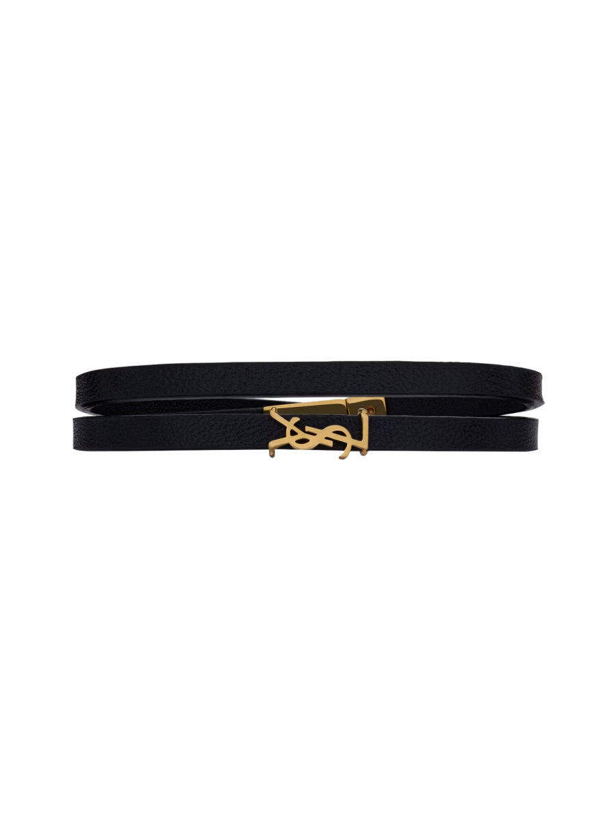 Saint Laurent Bracelets - Black | Wanan Luxury