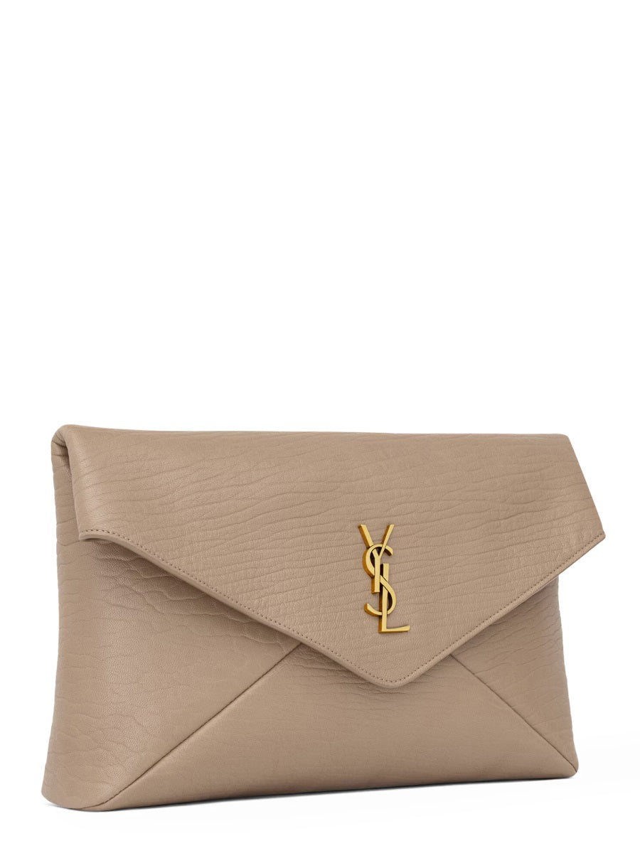 Saint Laurent Clutch Bags - Beige | Wanan Luxury