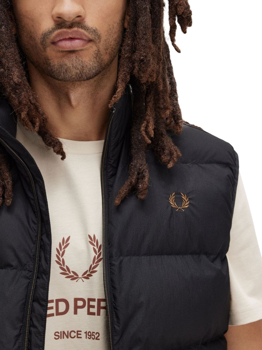 Fred Perry Gilet - Black | Wanan Luxury