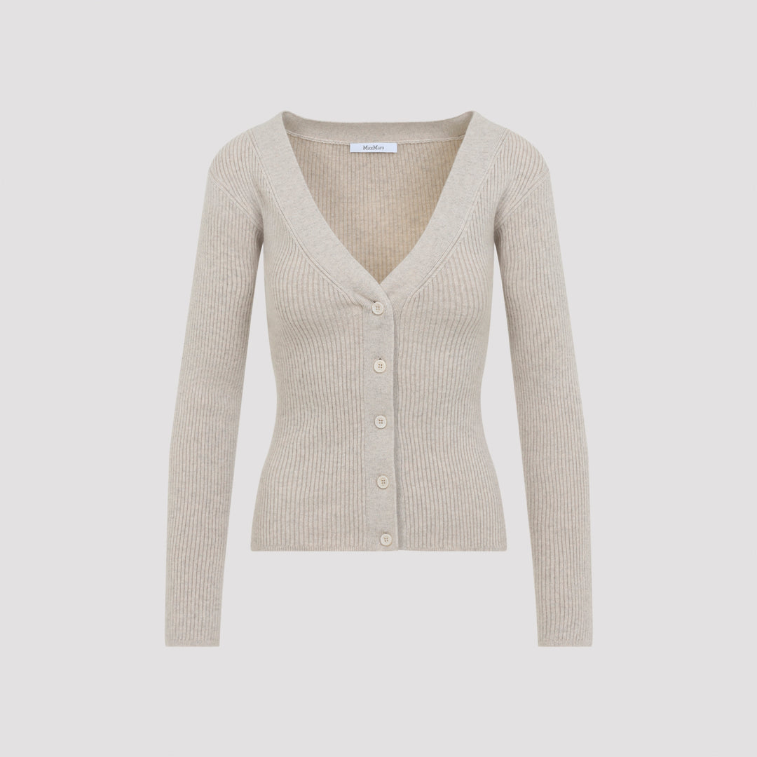 Max Mara Cardigan - Nude & Neutrals | 1aa615a8f9081591ab8bb08b3df597eeb62a8df2