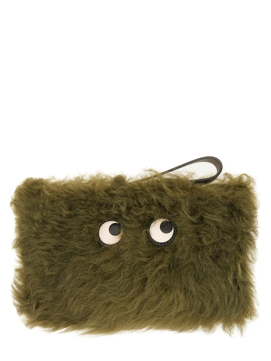 "Shearling Eyes" Clutch Bag