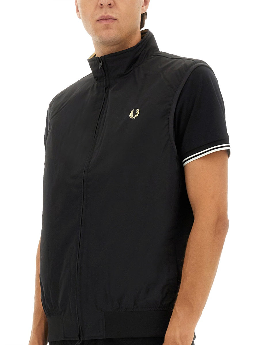 Fred Perry Gilet - Black | Wanan Luxury