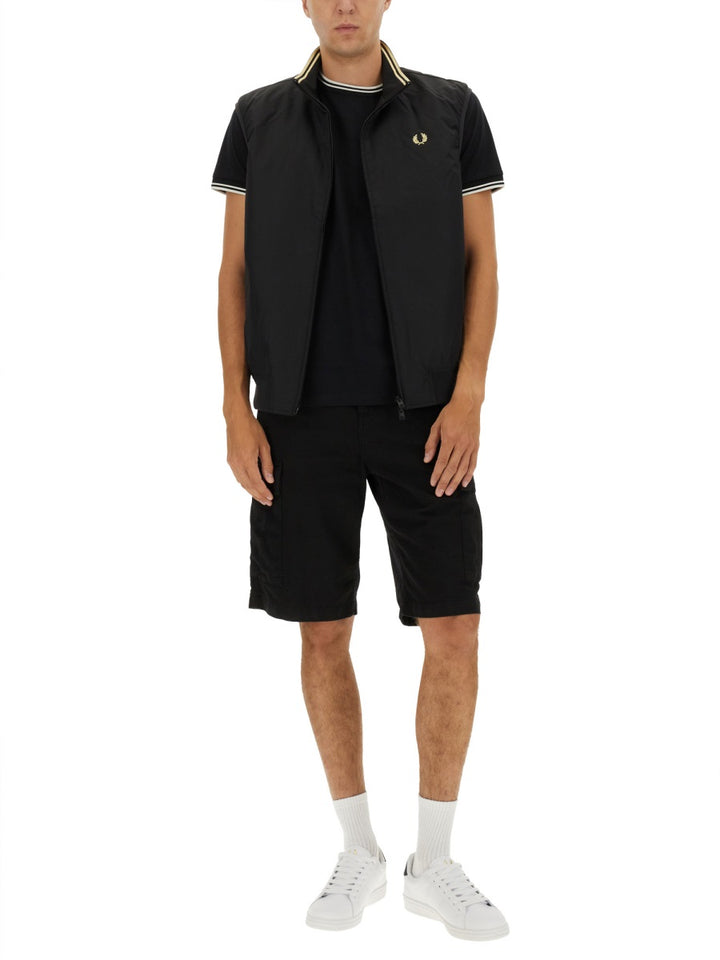 Fred Perry Gilet - Black | Wanan Luxury