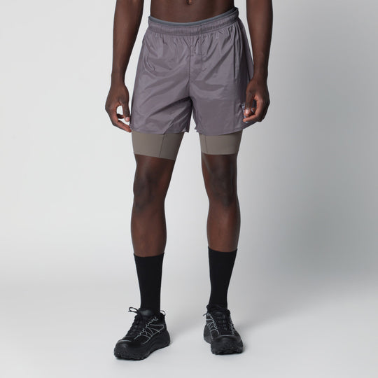 Shark Grey Tech Silk 8" Shorts