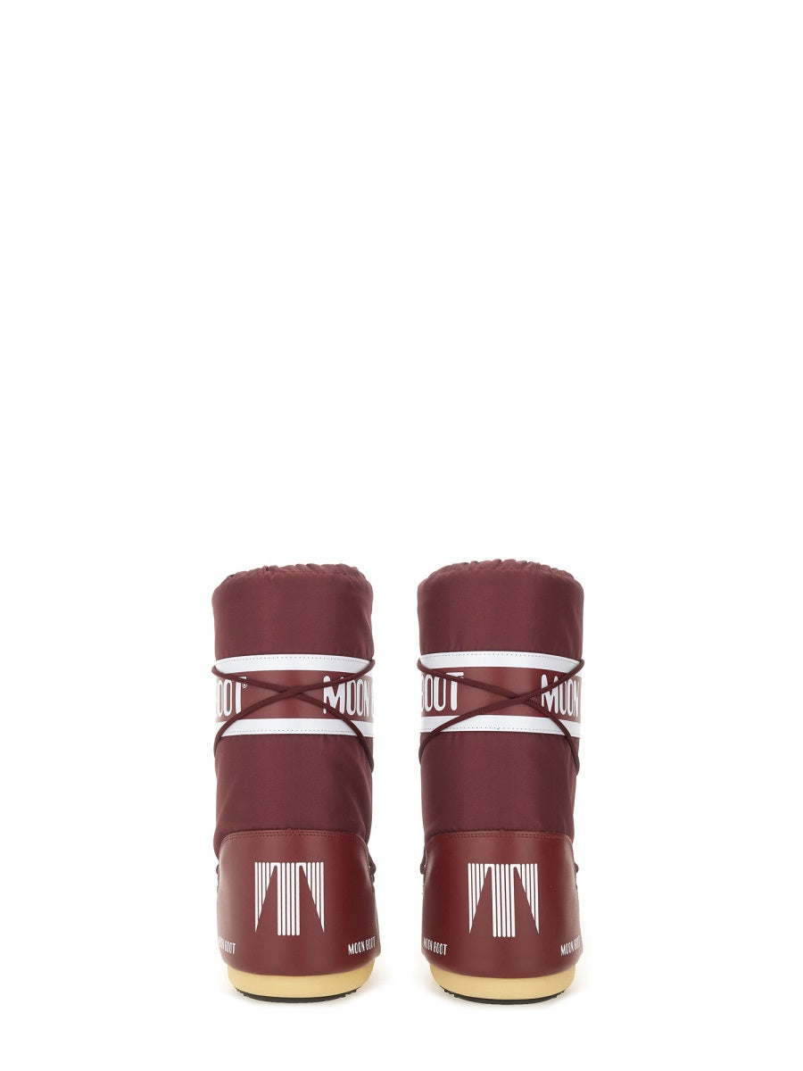 Moon Boot Boots - Burgundy | Wanan Luxury