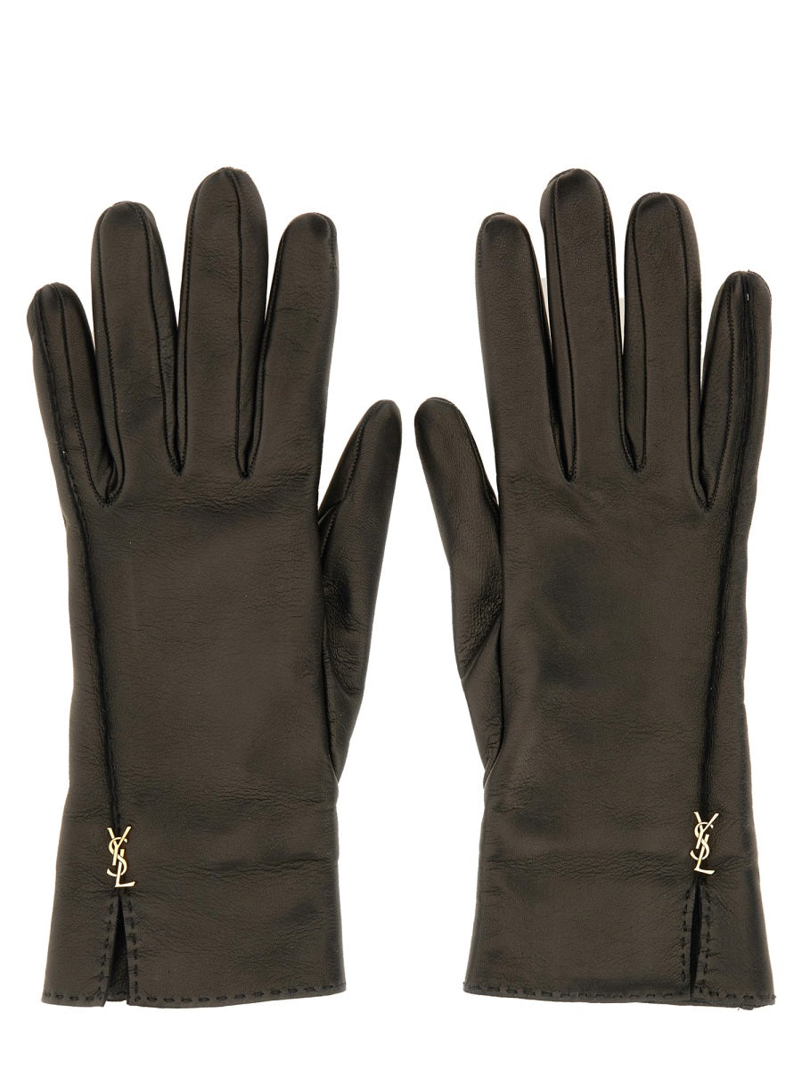 Saint Laurent Scarves & Gloves - Black | Wanan Luxury