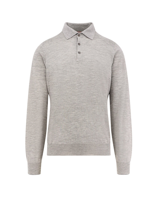 Cashmere And Silk Polo Shirt