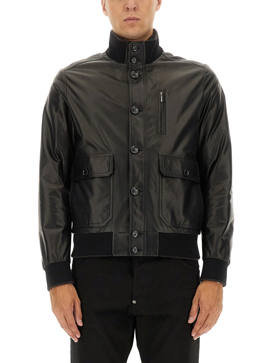 Moorer Leather Jackets - Black | Wanan Luxury