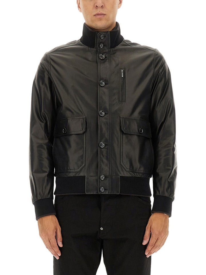Moorer Leather Jackets - Black | Wanan Luxury