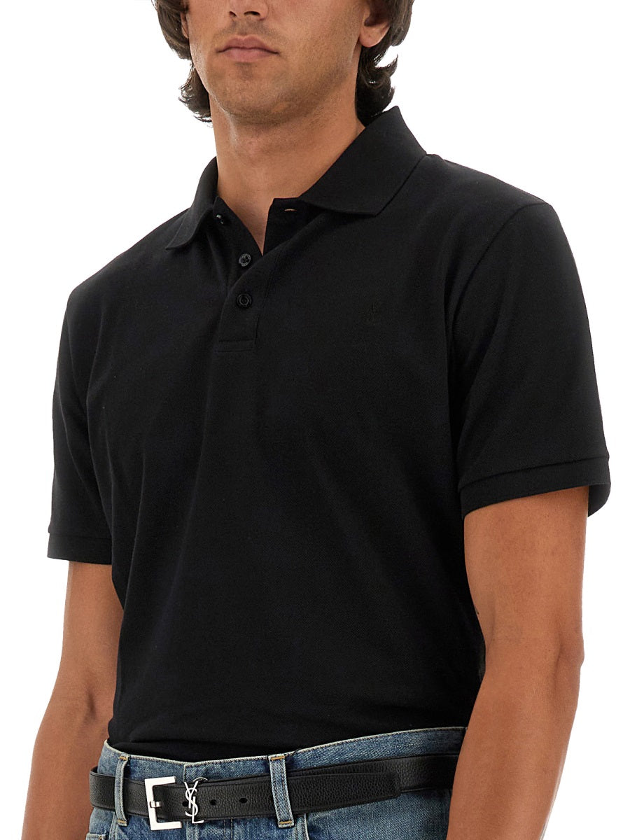 Saint Laurent Polo - Black | 28e13e92404338693c641eae7b6acb591d0507e7