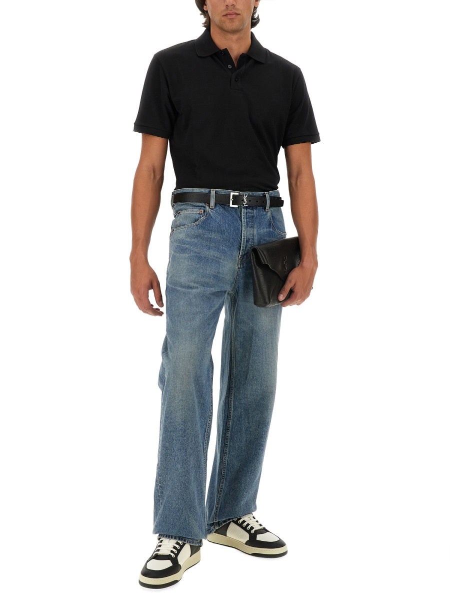 Saint Laurent Polo - Black | 9e71ff556a08caa5691e4dce0aa75724ab2a33fc