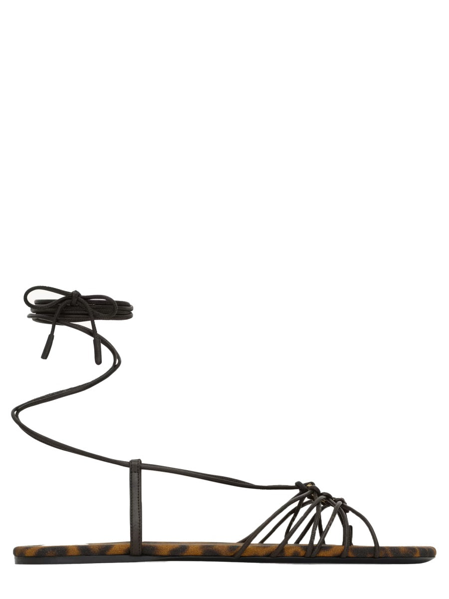 Saint Laurent Sandals - Animal Print | Wanan Luxury