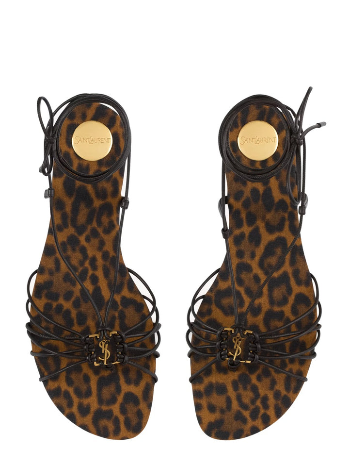 Saint Laurent Sandals - Animal Print | Wanan Luxury