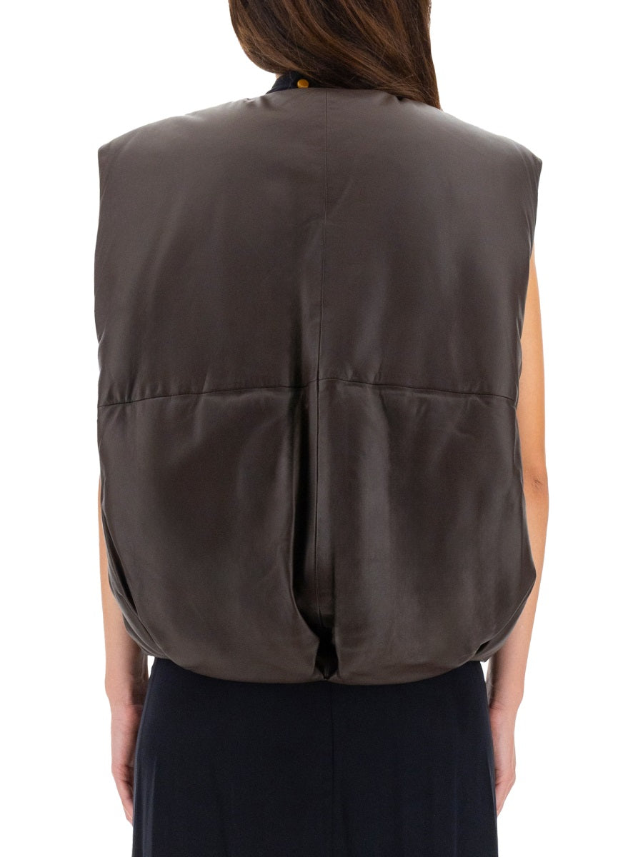 Alysi Gilet - Brown | Wanan Luxury