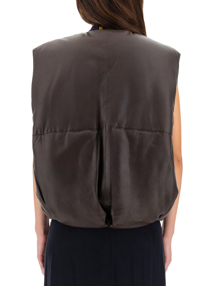 Alysi Gilet - Brown | Wanan Luxury
