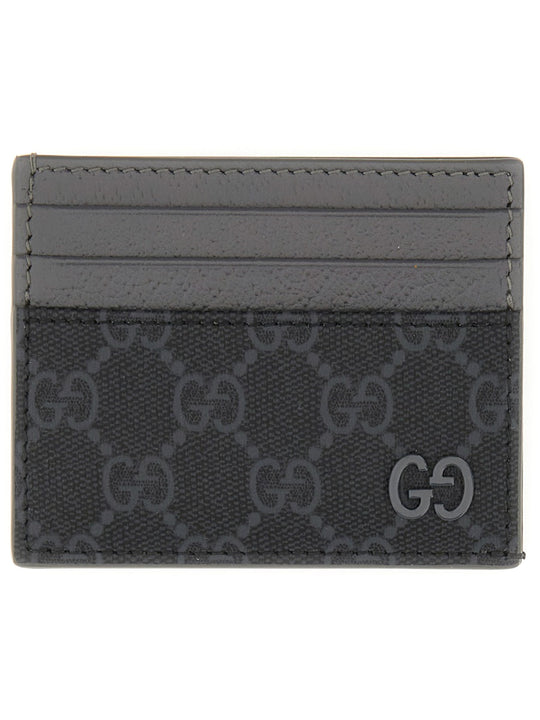 Card Holder With Gg Detail