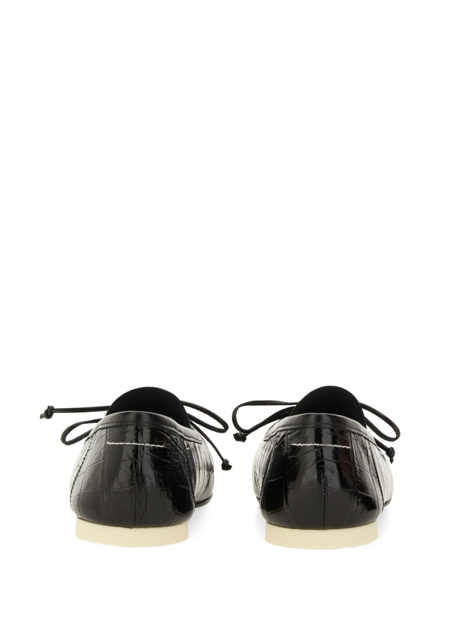 MM6 Maison Margiela Flat Shoes - Black | Wanan Luxury