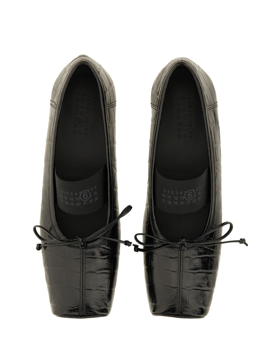 MM6 Maison Margiela Flat Shoes - Black | Wanan Luxury