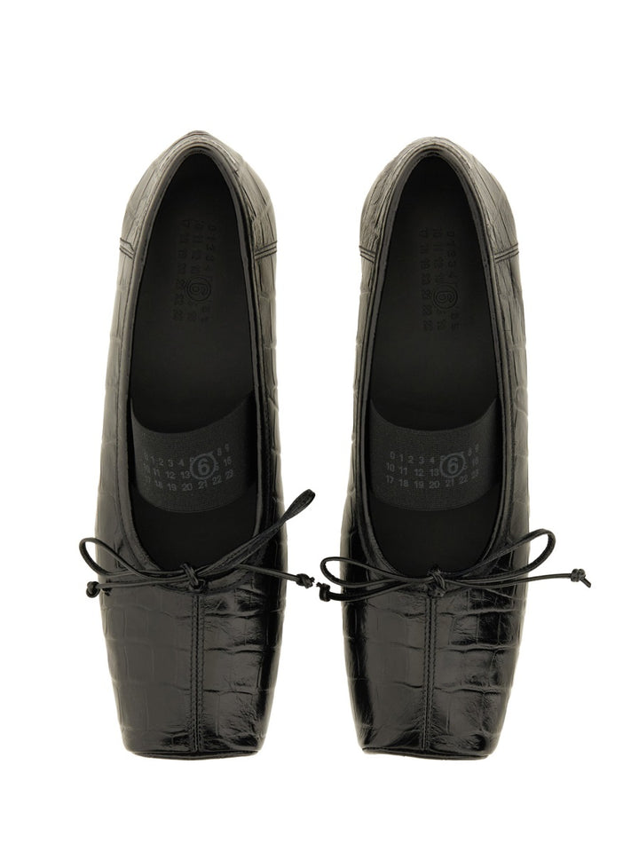 MM6 Maison Margiela Flat Shoes - Black | Wanan Luxury