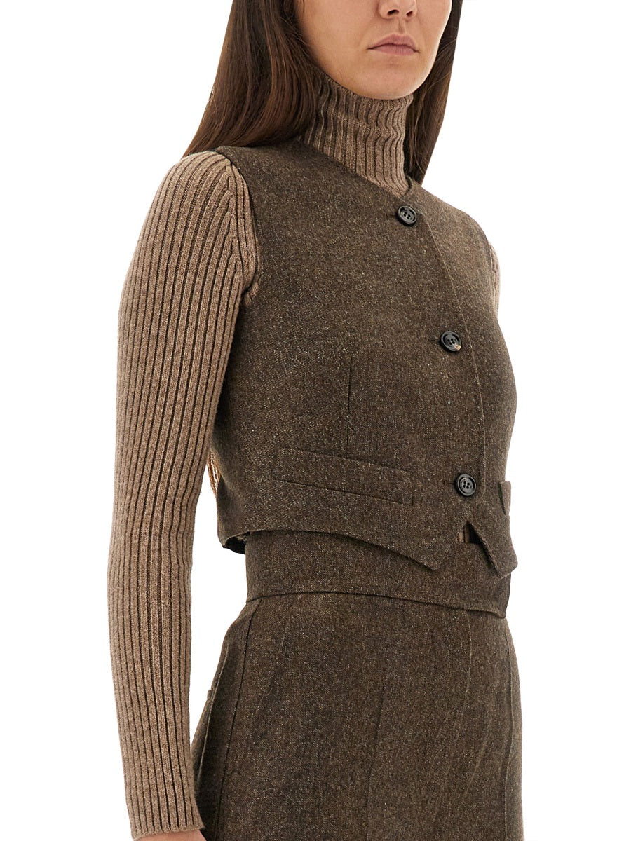Max Mara Gilet - Brown | Wanan Luxury