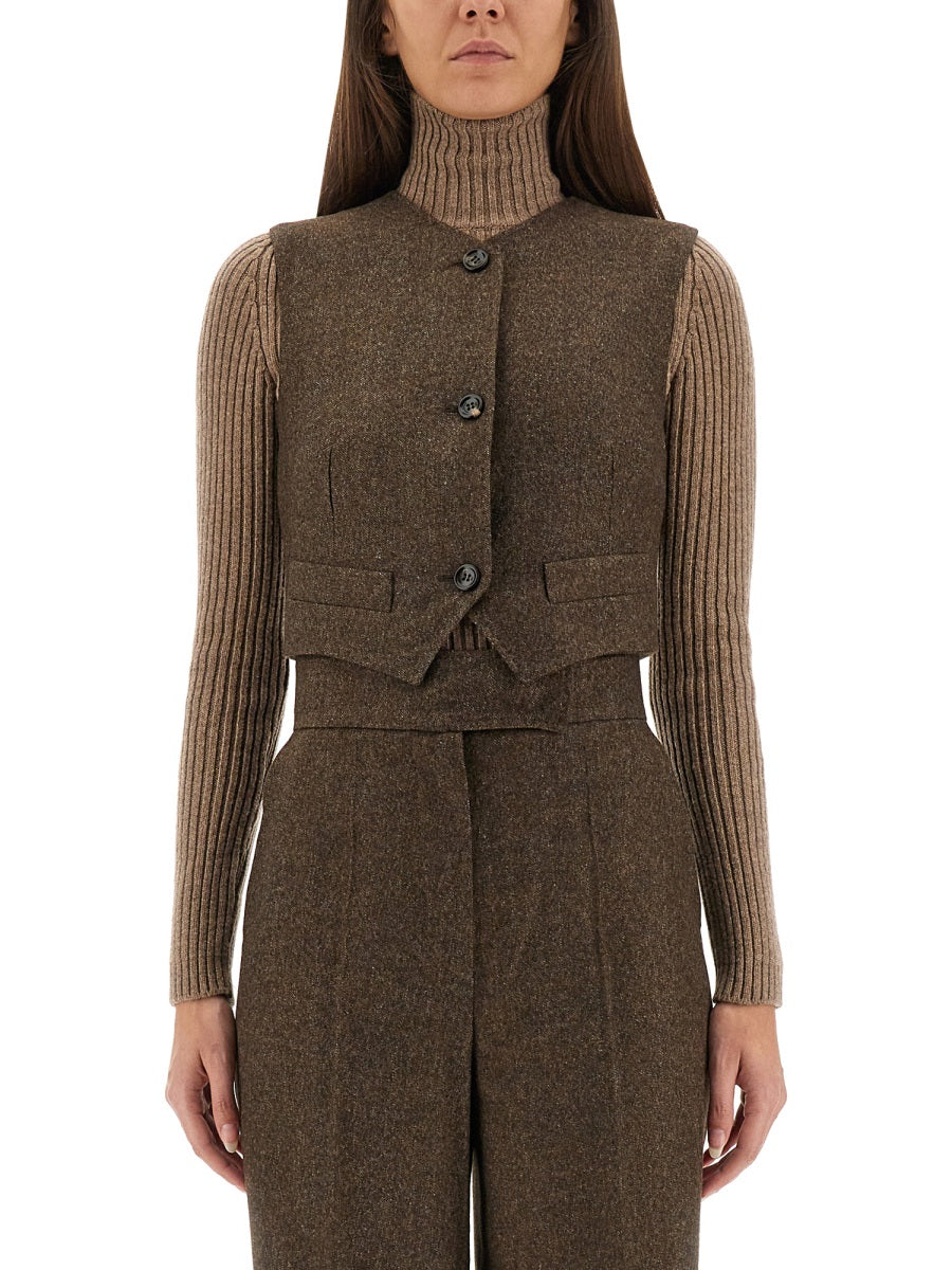 Max Mara Gilet - Brown | Wanan Luxury