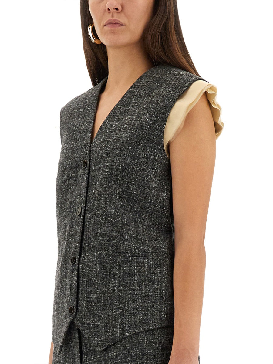Alysi Gilet - Grey | Wanan Luxury
