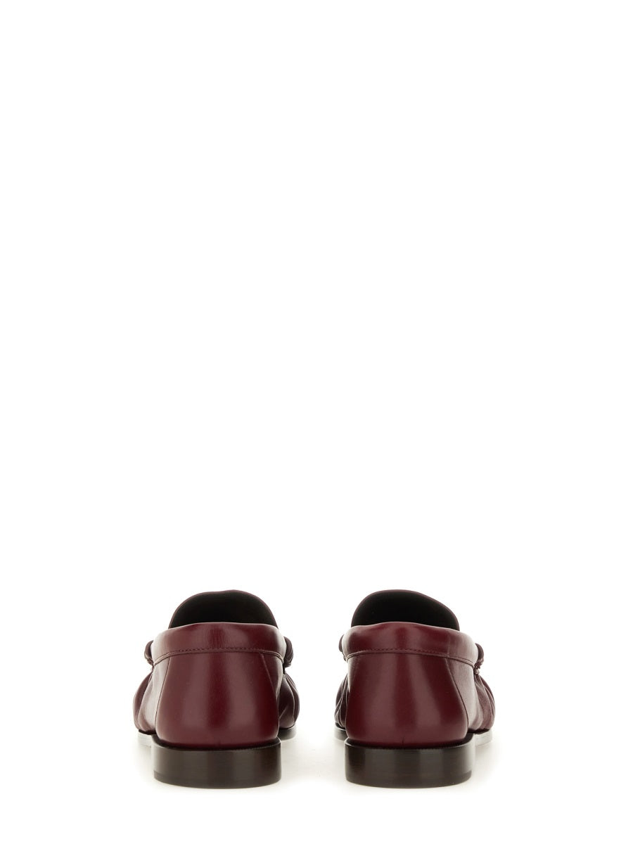 Saint Laurent Loafers - Burgundy | Wanan Luxury