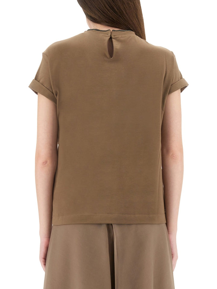 Brunello Cucinelli T shirts - Brown | Wanan Luxury