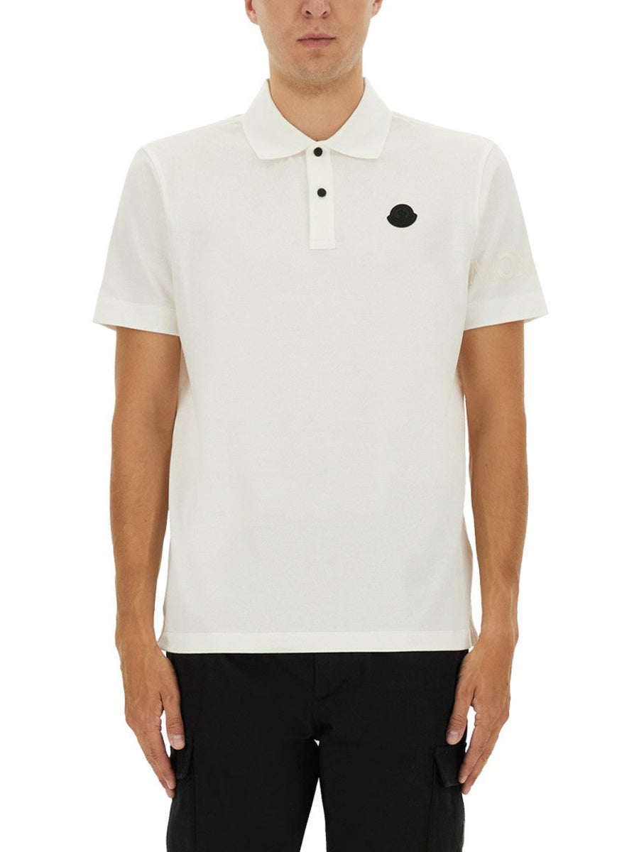 Moncler Polo - White | Wanan Luxury