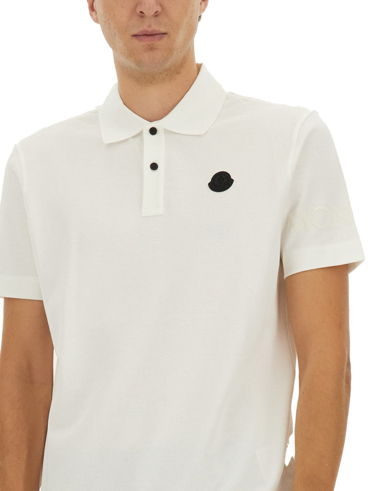 Moncler Polo - White | Wanan Luxury