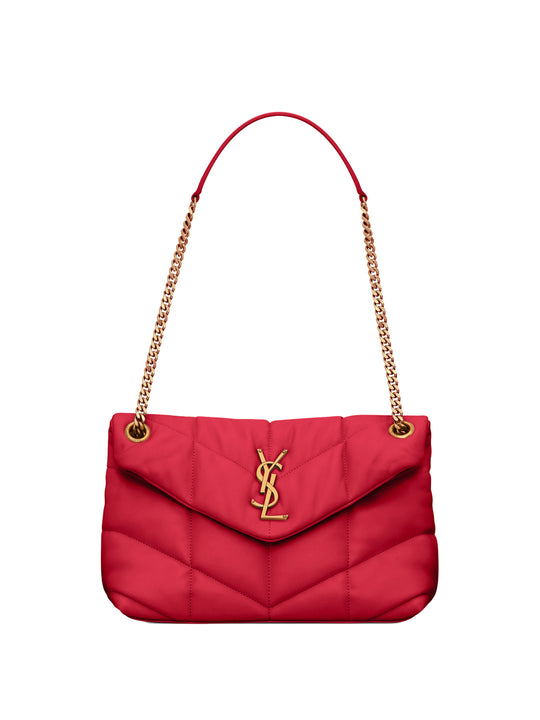 Small Loulou Puffer Bag In Nappa Leather