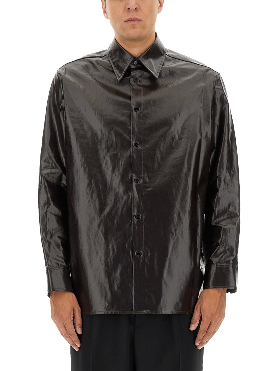 Mm6 Maison Margiela Shirts - Brown | 580d79ccf8355dfe59ba0cfae17072aa9fc288cd