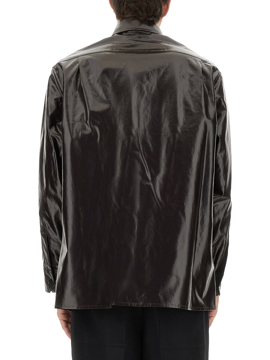 Mm6 Maison Margiela Shirts - Brown | 60131ee451b5086a22344f8a9d0f6a0a427062ee