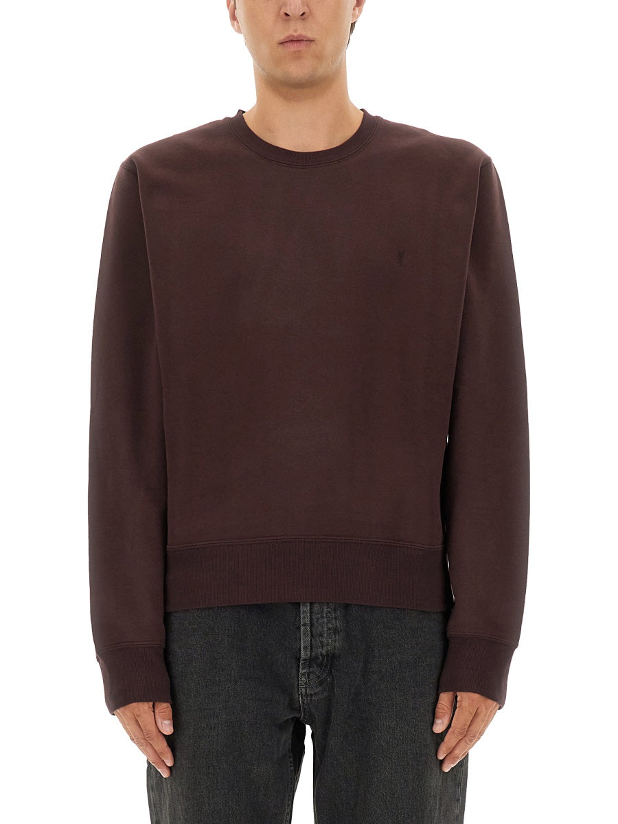 Saint Laurent Sweatshirts - Burgundy | Wanan Luxury