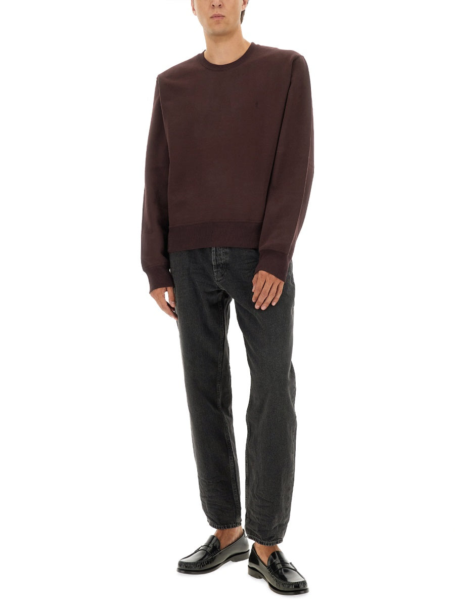 Saint Laurent Sweatshirts - Burgundy | Wanan Luxury