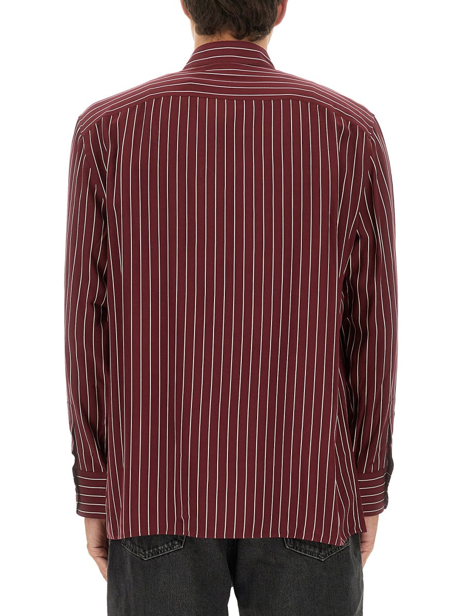 Saint Laurent Shirts - Burgundy | Wanan Luxury