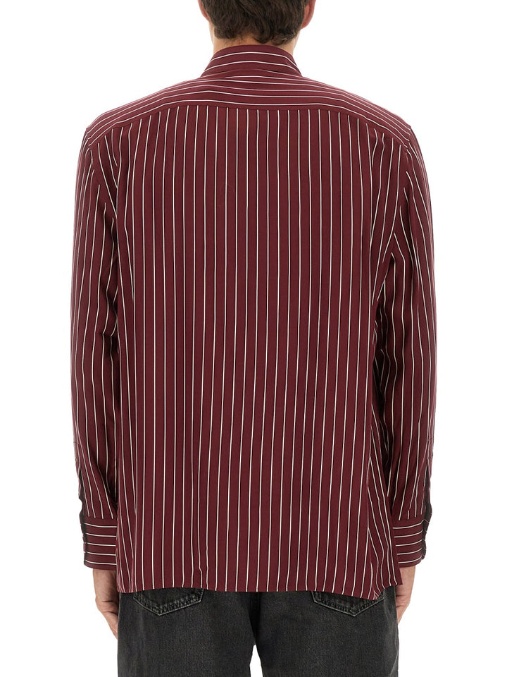 Saint Laurent Shirts - Burgundy | Wanan Luxury
