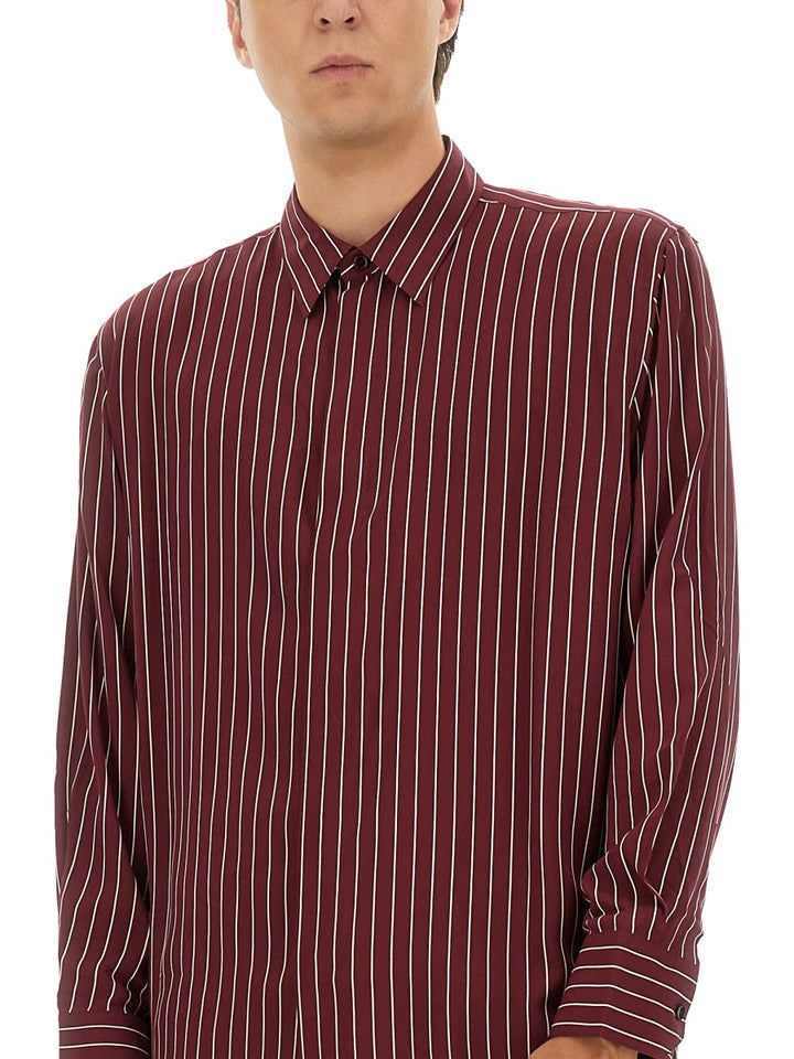 Saint Laurent Shirts - Burgundy | Wanan Luxury