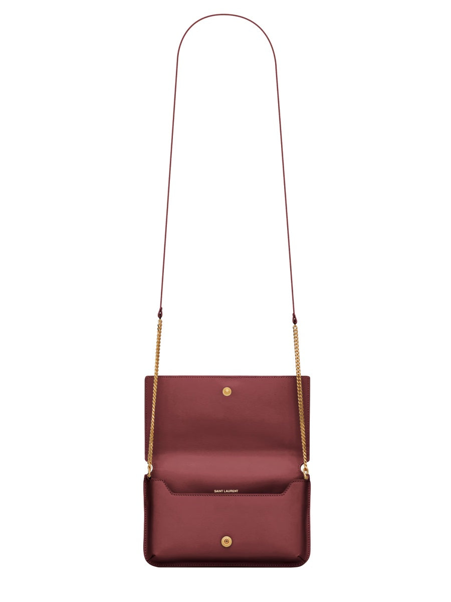 Saint Laurent Phone, Laptop & Gadget - Burgundy | Wanan Luxury