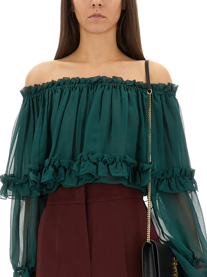 Saint Laurent Tops - Green | Wanan Luxury