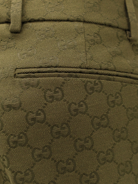 Gg Jacquard Cotton Trousers