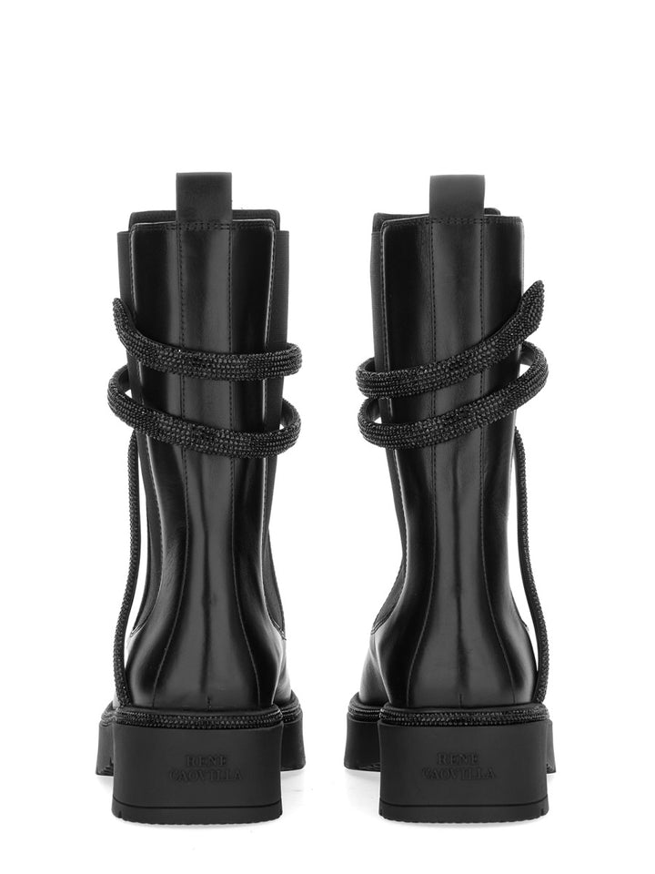 René Caovilla Boots - Black | Wanan Luxury