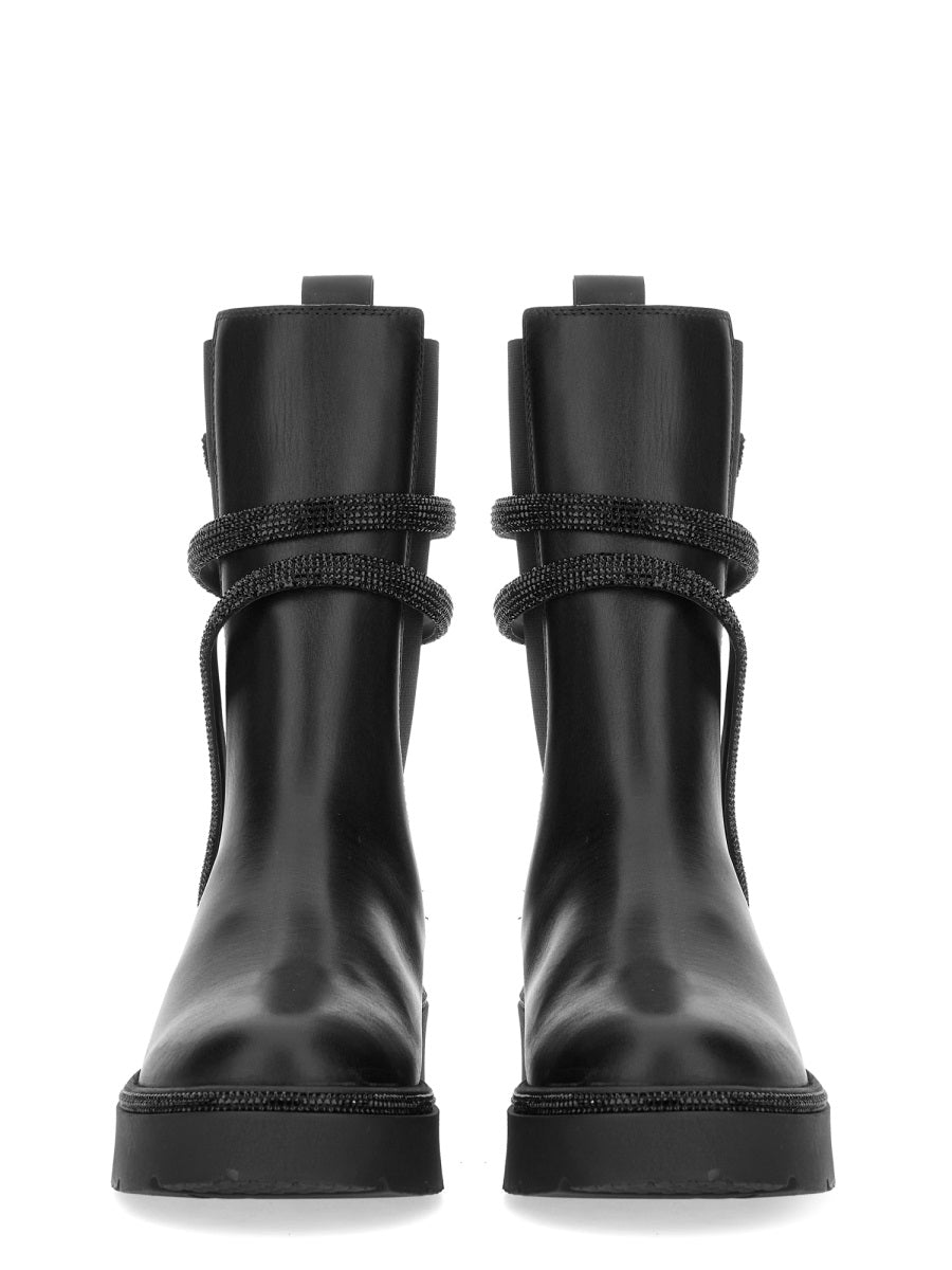 René Caovilla Boots - Black | Wanan Luxury