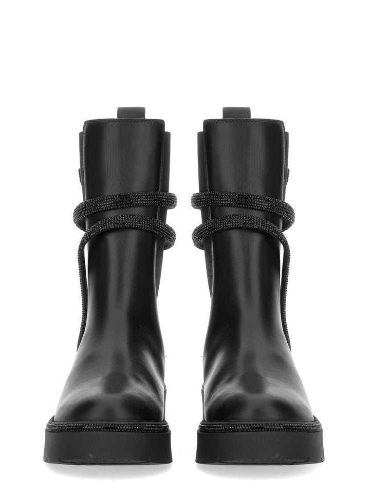 René Caovilla Boots - Black | Wanan Luxury