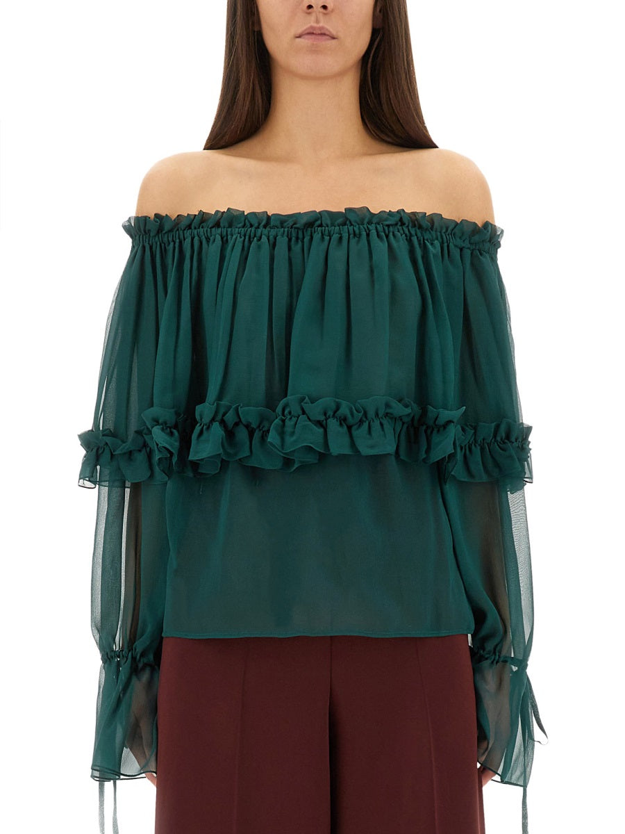 Saint Laurent Tops - Green | Wanan Luxury