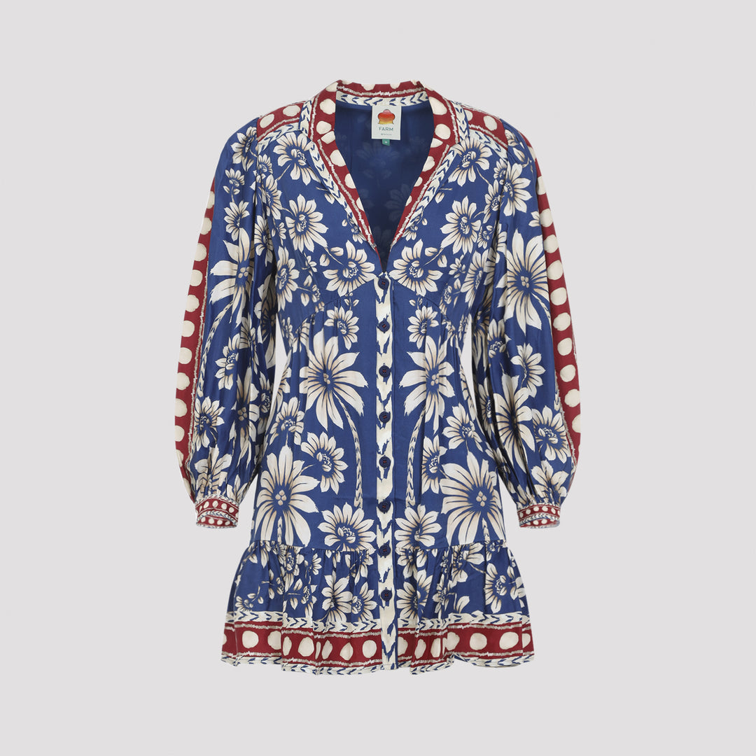 Farm Rio Mini dresses - Blue | 58de6e122106ab4a6378ee0eb54c8e587ba1828d