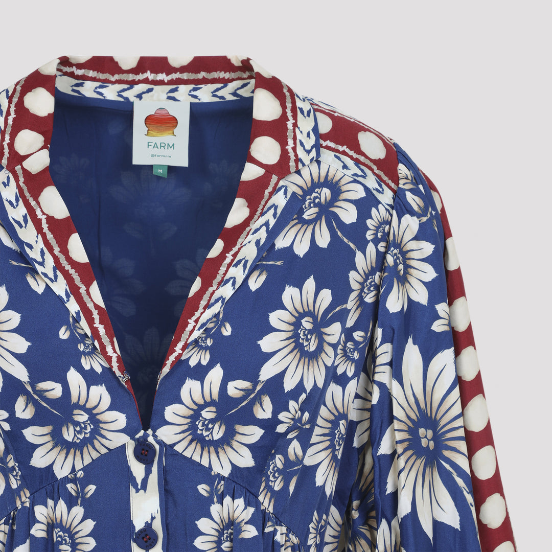 Farm Rio Mini dresses - Blue | a680eba09b285ff24b52a43ed343b11a13184e87