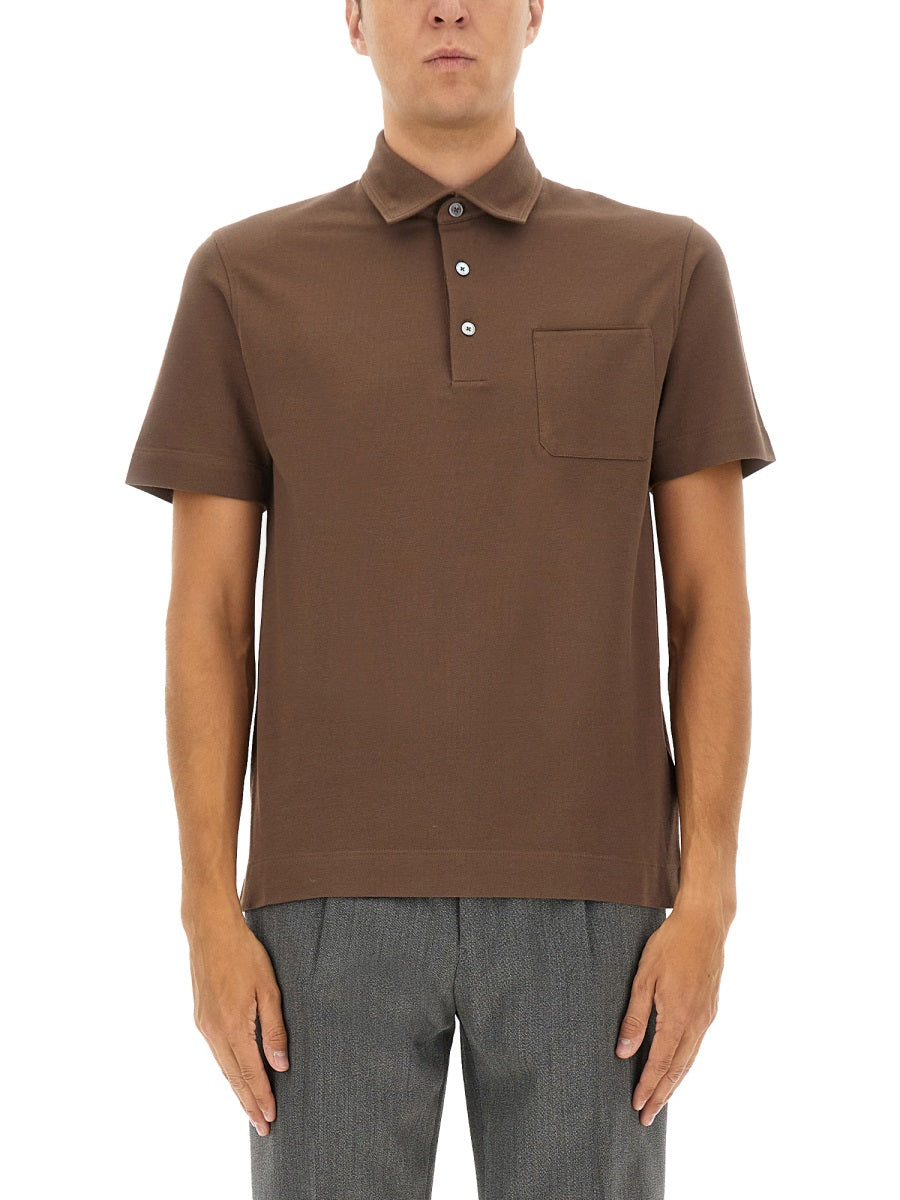 Zegna Polo - Brown | Wanan Luxury